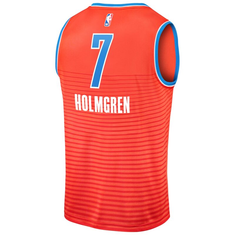 Chet Holmgren Oklahoma City Thunder Fast Break Player Jersey - Statement Edition - Orange - Image 3