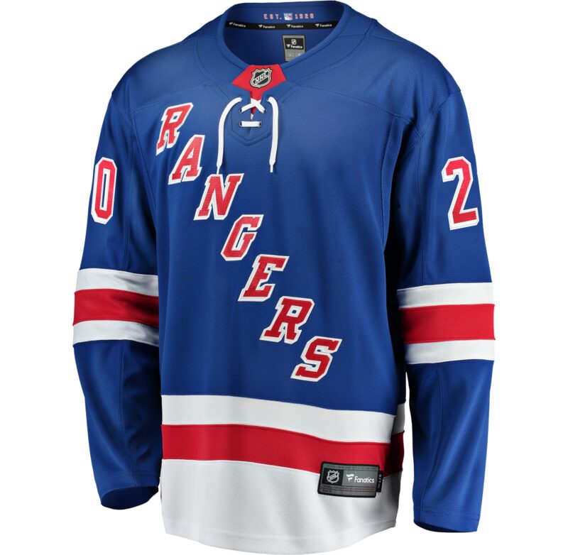 Chris Kreider New York Rangers Home Breakaway Player Jersey - Blue - Image 2