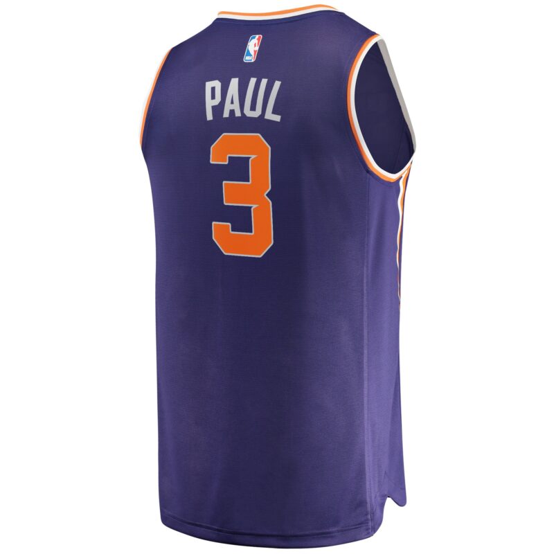 Chris Paul Phoenix Suns Fast Break Player Jersey - Icon Edition - Purple - Image 3