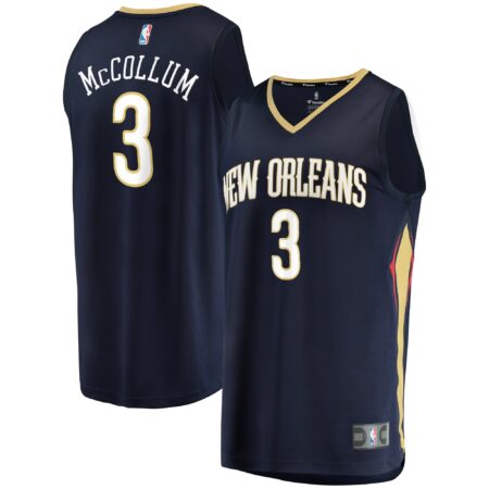 C.J. McCollum New Orleans Pelicans Fast Break Jersey - Icon Edition - Navy