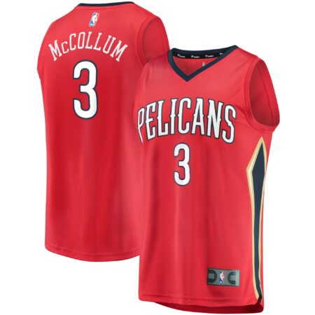C.J. McCollum New Orleans Pelicans Fast Break Player Jersey - Statement Edition - Red