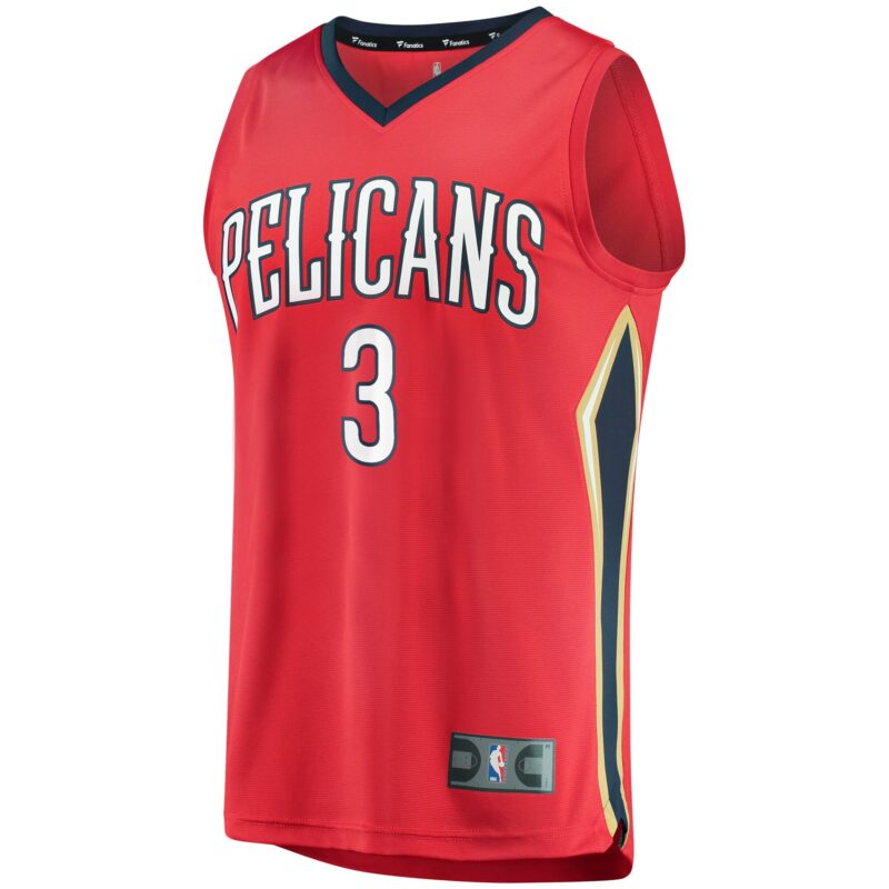 C.J. McCollum New Orleans Pelicans Fast Break Player Jersey - Statement Edition - Red - Image 2