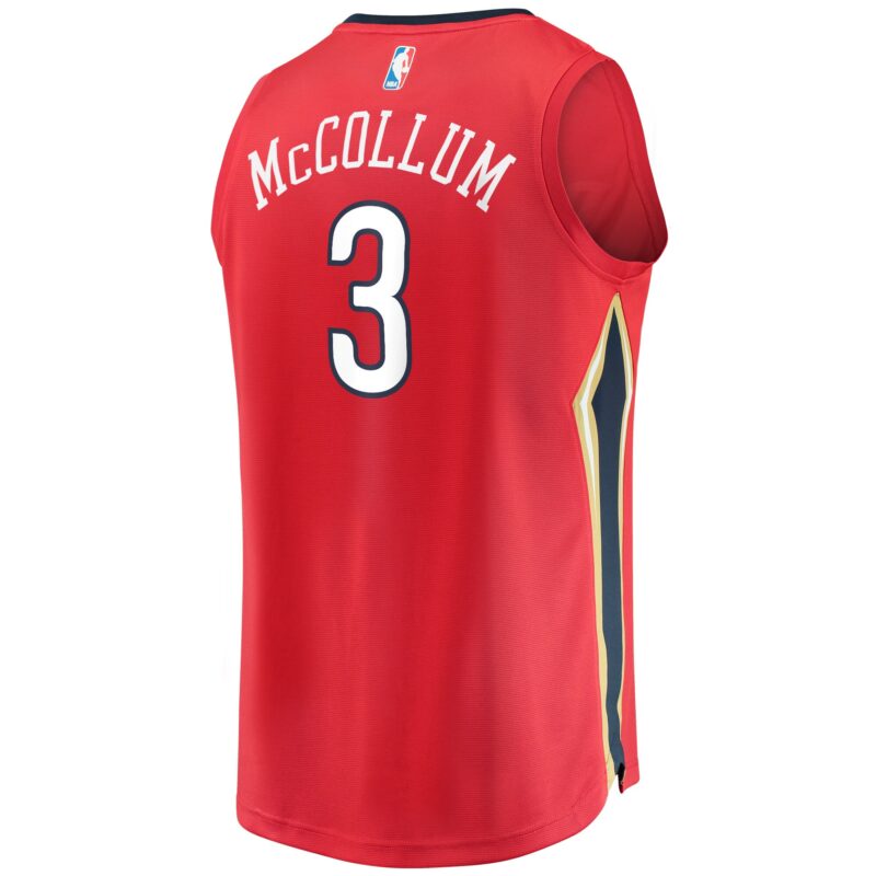 C.J. McCollum New Orleans Pelicans Fast Break Player Jersey - Statement Edition - Red - Image 3