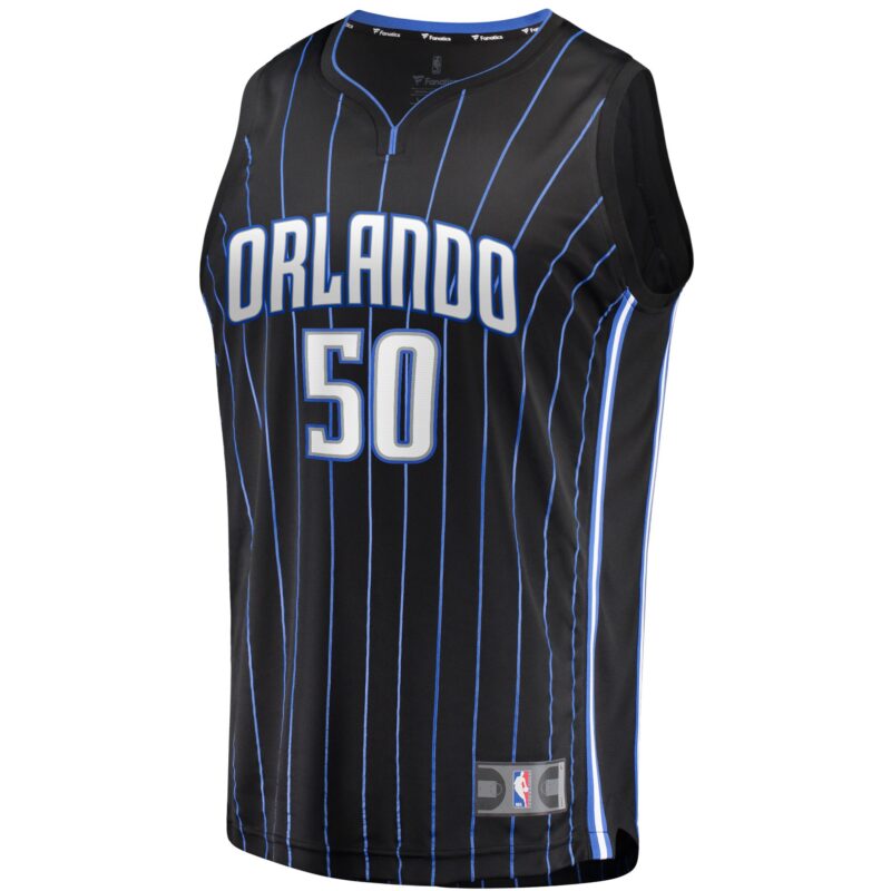 Cole Anthony Orlando Magic 2020 Basketball Draft First Round Pick Fast Break Jersey Black - Icon Edition - Image 2