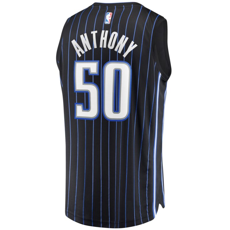 Cole Anthony Orlando Magic 2020 Basketball Draft First Round Pick Fast Break Jersey Black - Icon Edition - Image 3