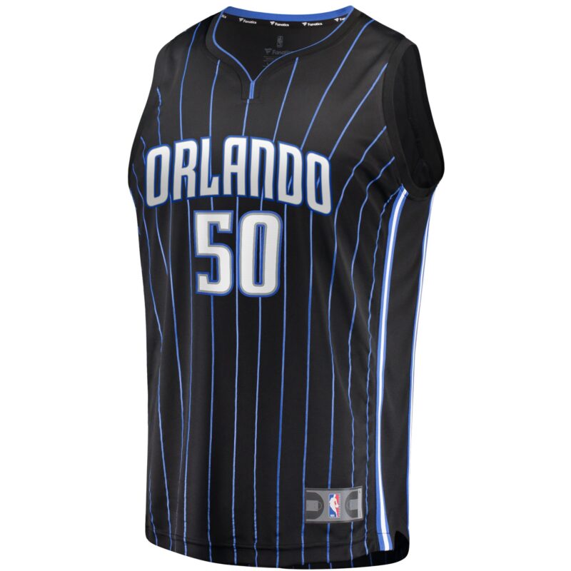 Cole Anthony Orlando Magic Fast Break Jersey - Icon Edition - Black - Image 2
