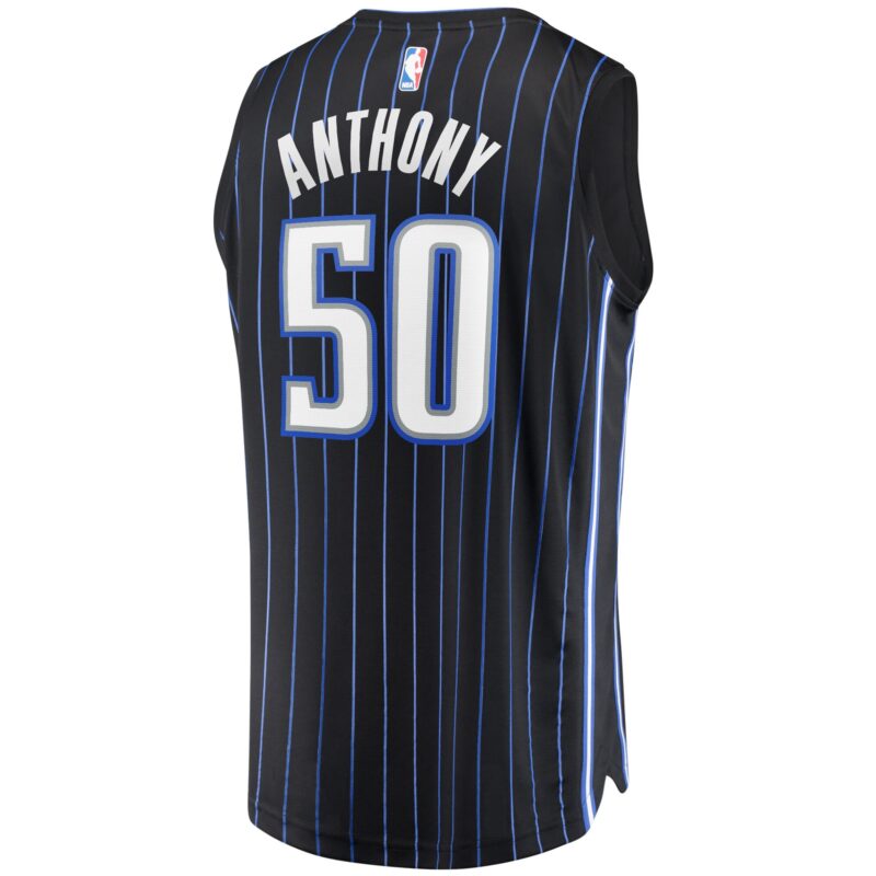 Cole Anthony Orlando Magic Fast Break Jersey - Icon Edition - Black - Image 3