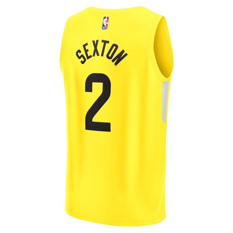 Collin Sexton Utah Jazz Fast Break Jersey - Icon Edition - Gold - Image 3