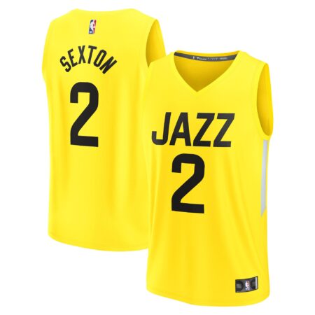 Collin Sexton Utah Jazz Fast Break Player Jersey - Icon Edition - Yellow
