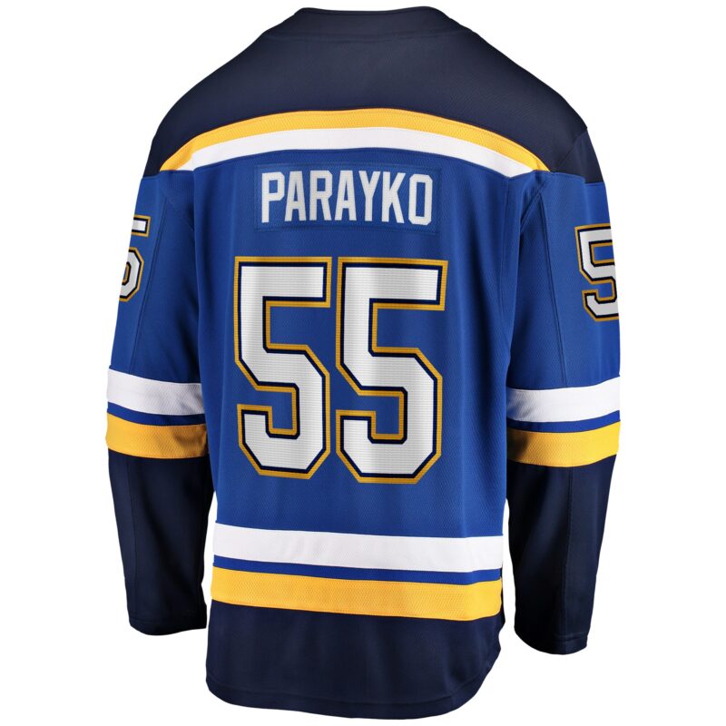 Colton Parayko St. Louis Blues Home Breakaway Player Jersey - Blue - Image 3