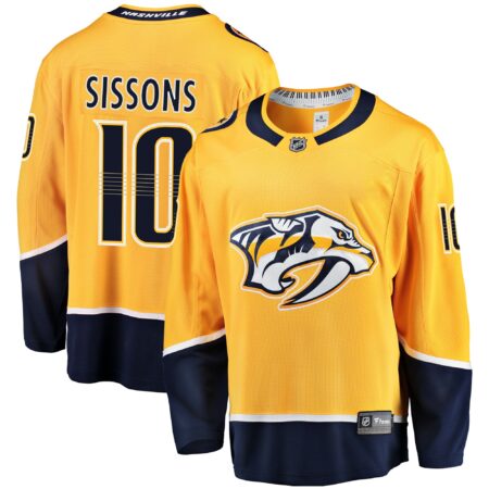 Colton Sissons Nashville Predators Breakaway Player Jersey - Gold