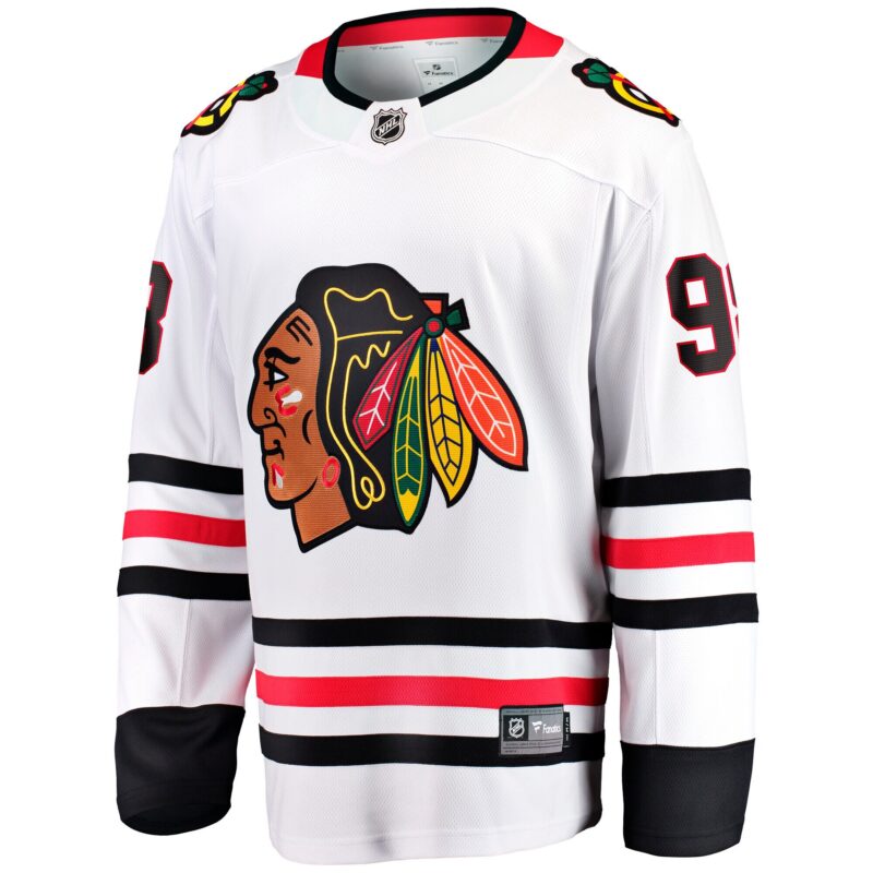 Connor Bedard Chicago Blackhawks Away Premier Breakaway Player Jersey - White - Image 2