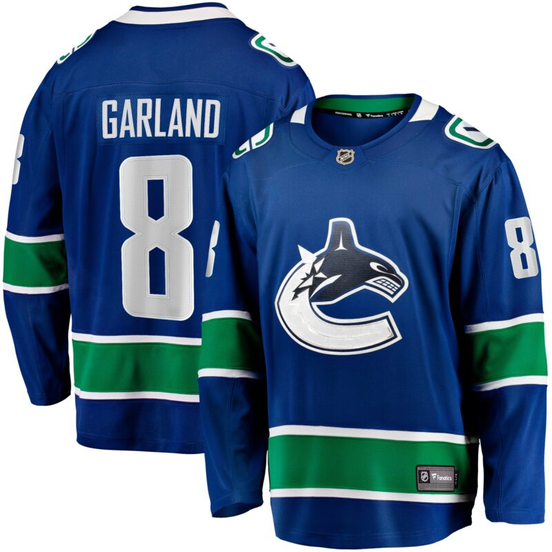 Conor Garland Vancouver Canucks Home Breakaway Jersey - Blue