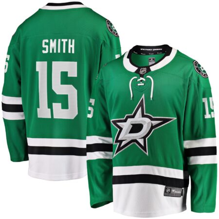 Craig Smith Dallas Stars Home Breakaway Jersey - Kelly Green