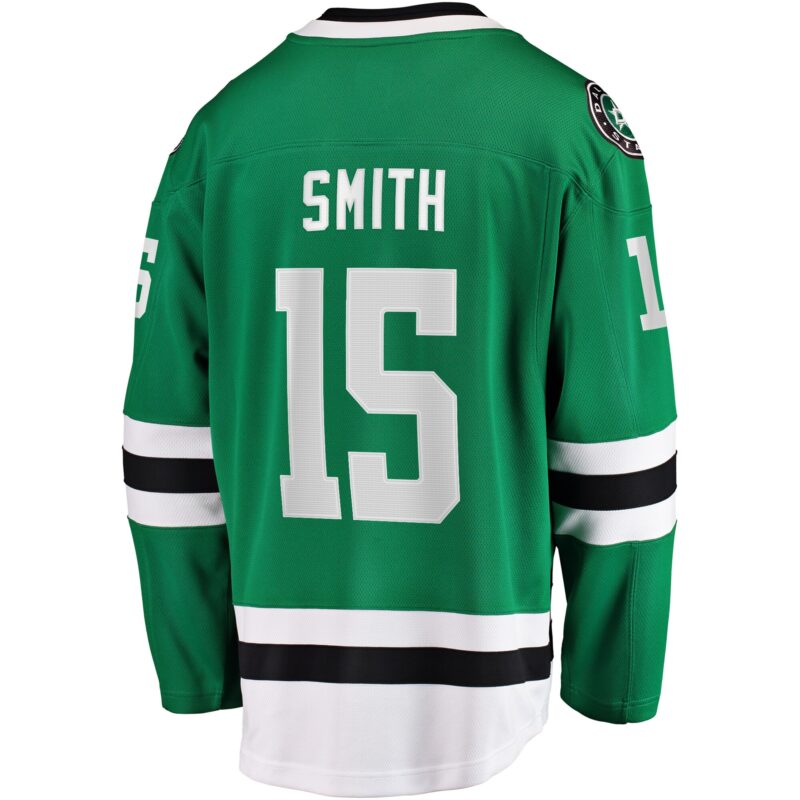 Craig Smith Dallas Stars Home Breakaway Jersey - Kelly Green - Image 3