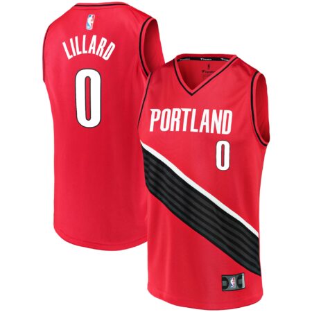 Damian Lillard Portland Trail Blazers Fast Break Jersey - Statement Edition - Red