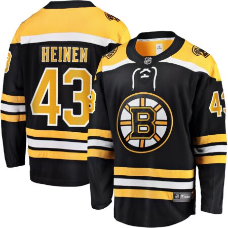 Danton Heinen Boston Bruins Home Premier Breakaway Player Jersey - Black
