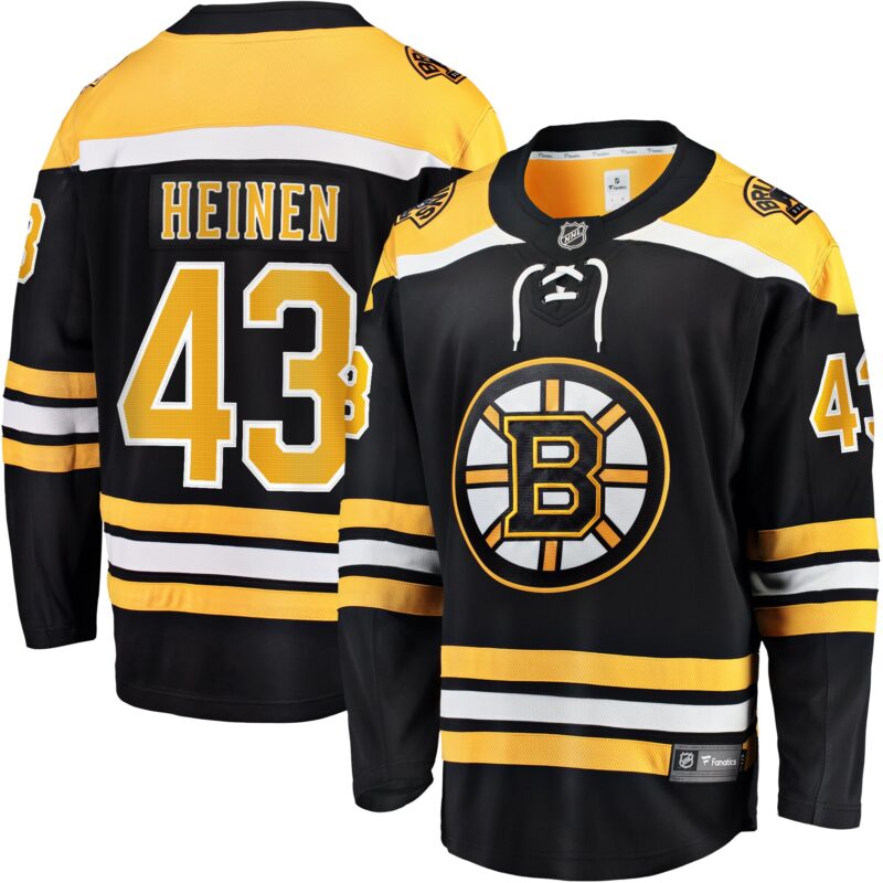 Danton Heinen Boston Bruins Home Premier Breakaway Player Jersey - Black
