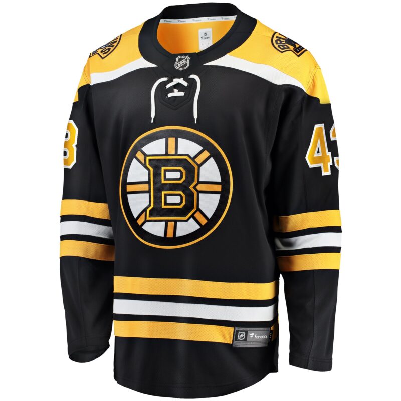 Danton Heinen Boston Bruins Home Premier Breakaway Player Jersey - Black - Image 2