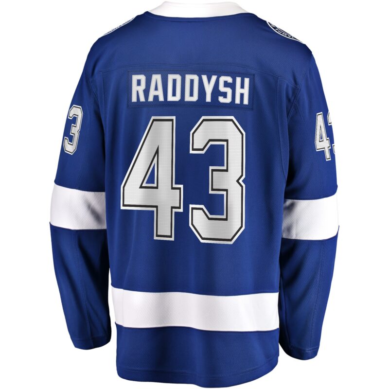 Darren Raddysh Tampa Bay Lightning Home Premier Breakaway Player Jersey - Blue - Image 3