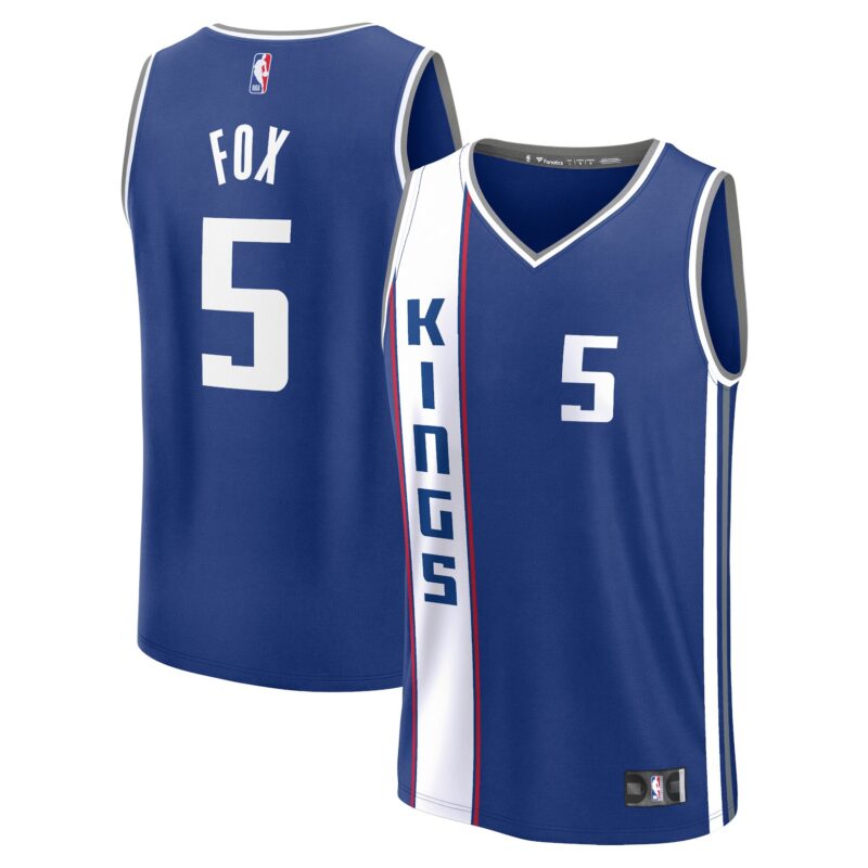 De'Aaron Fox Sacramento Kings Fast Break Jersey - Blue - City Edition
