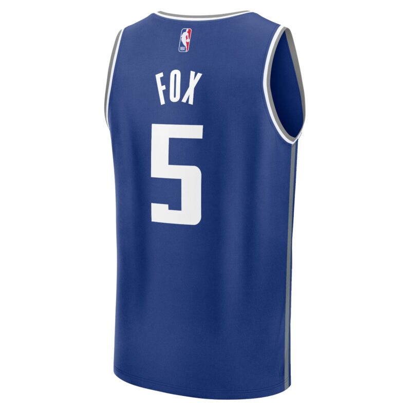 De'Aaron Fox Sacramento Kings Fast Break Jersey - Blue - City Edition - Image 3