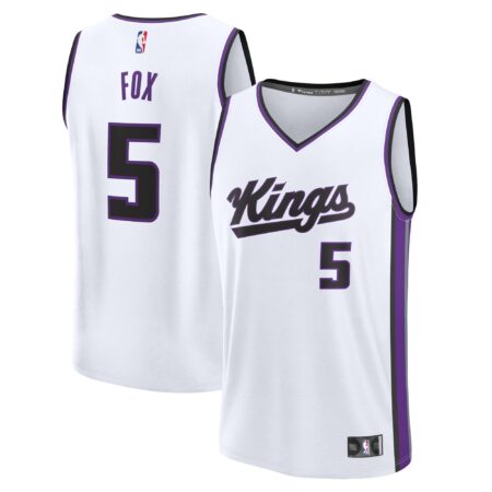 De'Aaron Fox Sacramento Kings Fast Break Player Jersey - Association Edition - White