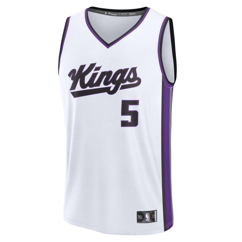 De'Aaron Fox Sacramento Kings Fast Break Player Jersey - Association Edition - White - Image 2