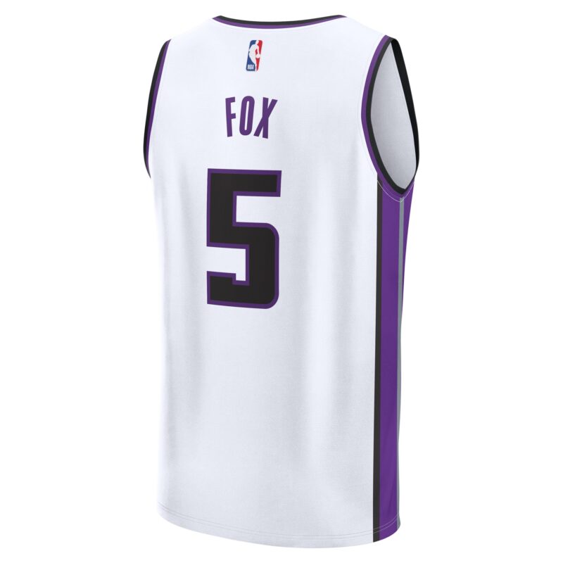 De'Aaron Fox Sacramento Kings Fast Break Player Jersey - Association Edition - White - Image 3