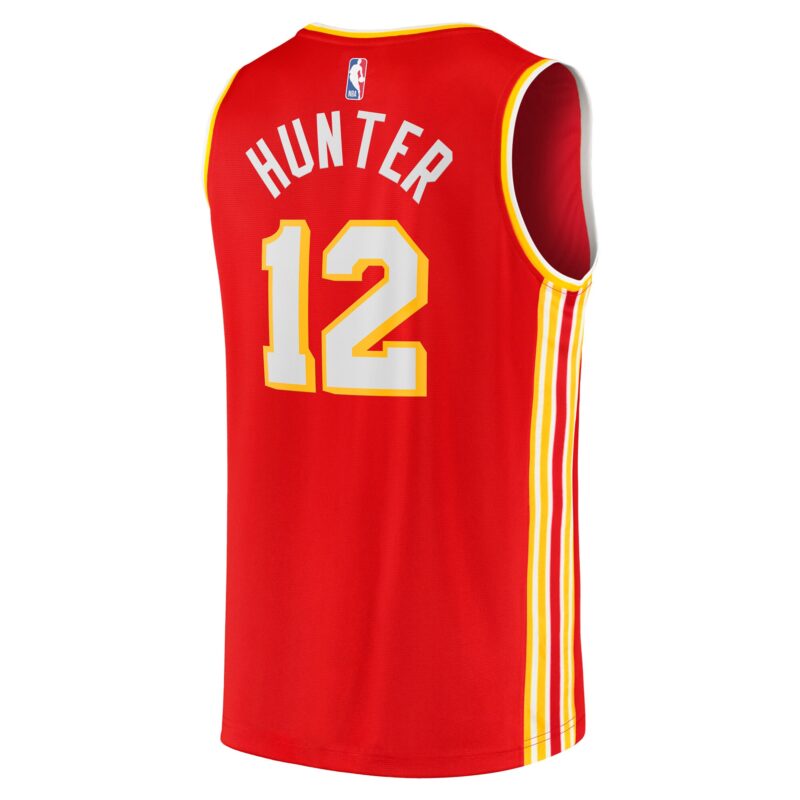 De'Andre Hunter Atlanta Hawks Fast Break Jersey - Icon Edition - Red - Image 3