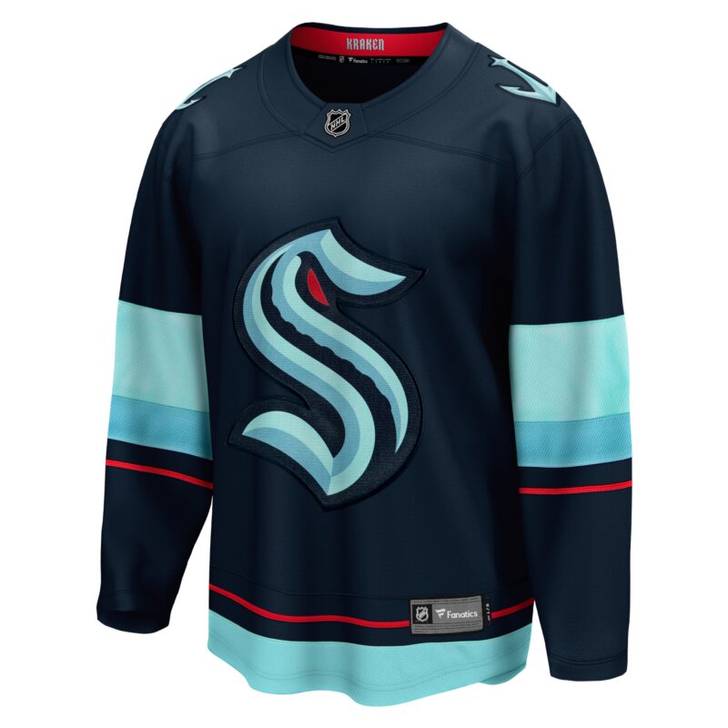 Seattle Kraken Home Breakaway Jersey - Deep Sea Blue - Image 2