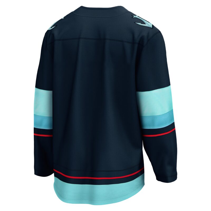 Seattle Kraken Home Breakaway Jersey - Deep Sea Blue - Image 3