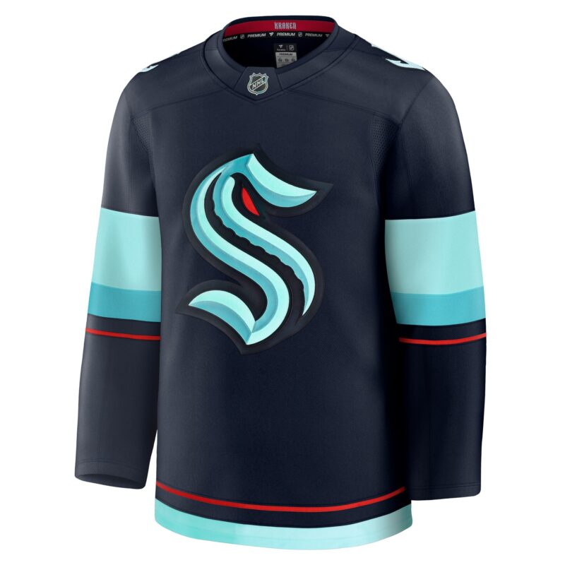Seattle Kraken Home Premium Jersey - Deep Sea Blue - Image 2