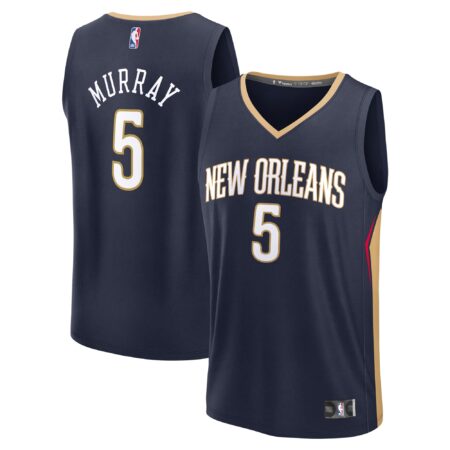 Dejounte Murray New Orleans Pelicans Fast Break Player Jersey - Icon Edition - Navy