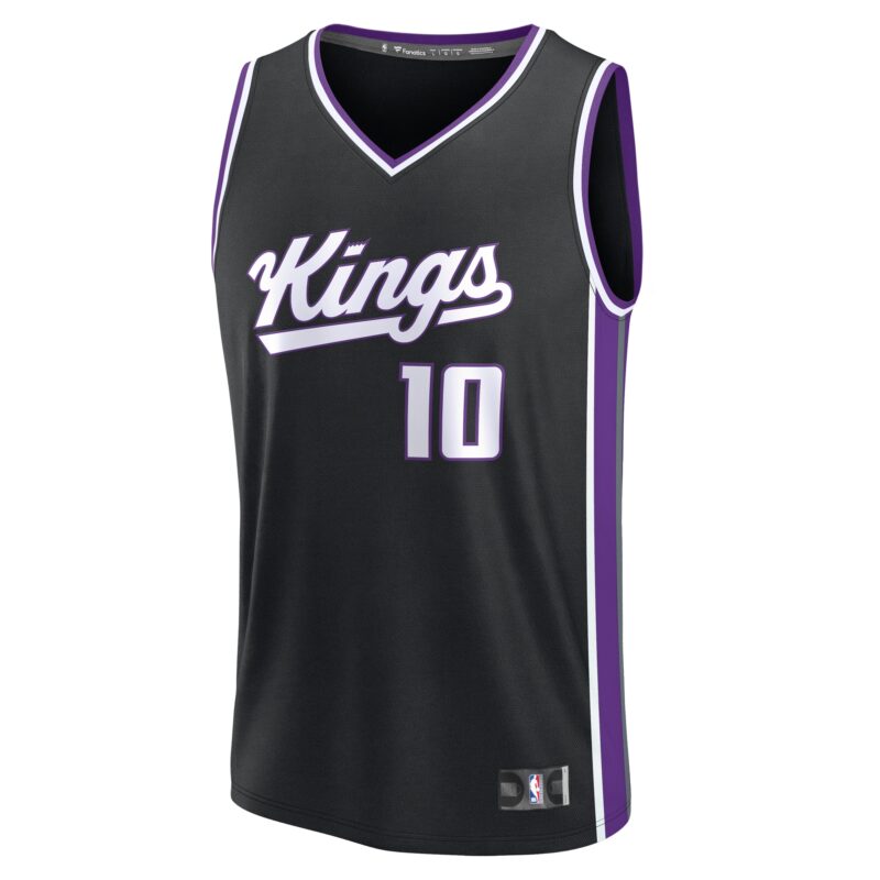 DeMar DeRozan Sacramento Kings Fast Break Player Jersey - Icon Edition - Black - Image 2