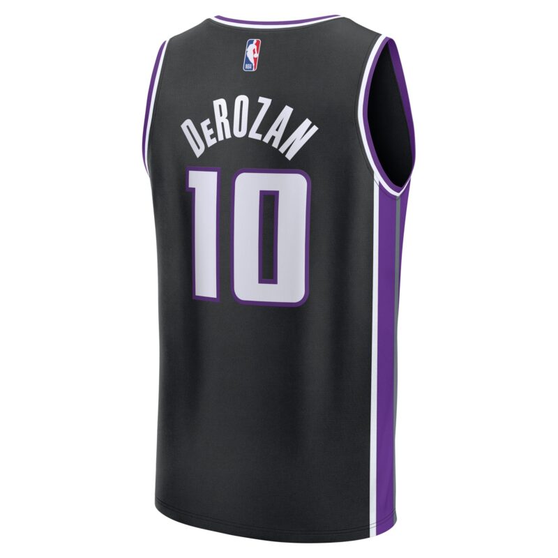 DeMar DeRozan Sacramento Kings Fast Break Player Jersey - Icon Edition - Black - Image 3
