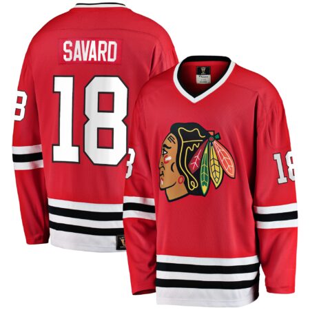 Denis Savard Chicago Blackhawks Premier Breakaway Retired Player Jersey - Red