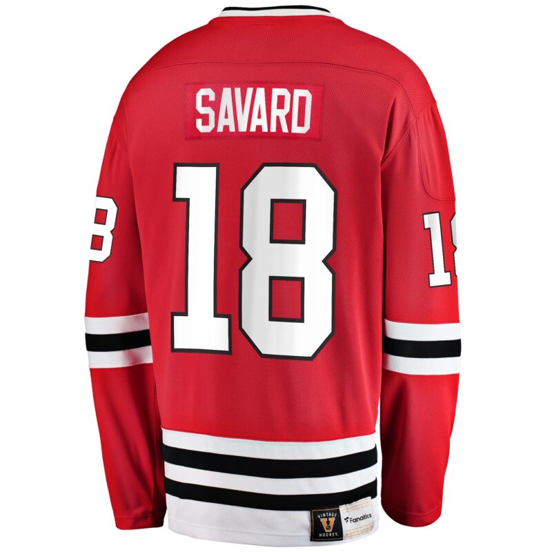Denis Savard Chicago Blackhawks Premier Breakaway Retired Player Jersey - Red - Image 3