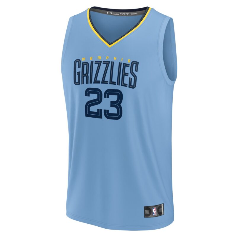 Derrick Rose Memphis Grizzlies Men's Fast Break Player Jersey - Statement Edition - Light Blue - Image 2