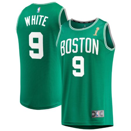 Derrick White Boston Celtics 2024 Basketball Finals Champions Fast Break Player Jersey - Kelly Green - Icon Edition
