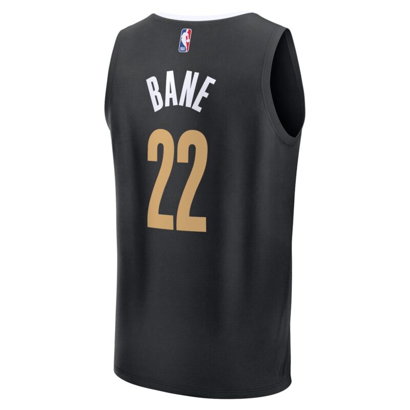 Desmond Bane Memphis Grizzlies Fast Break Jersey - Black - City Edition - Image 3