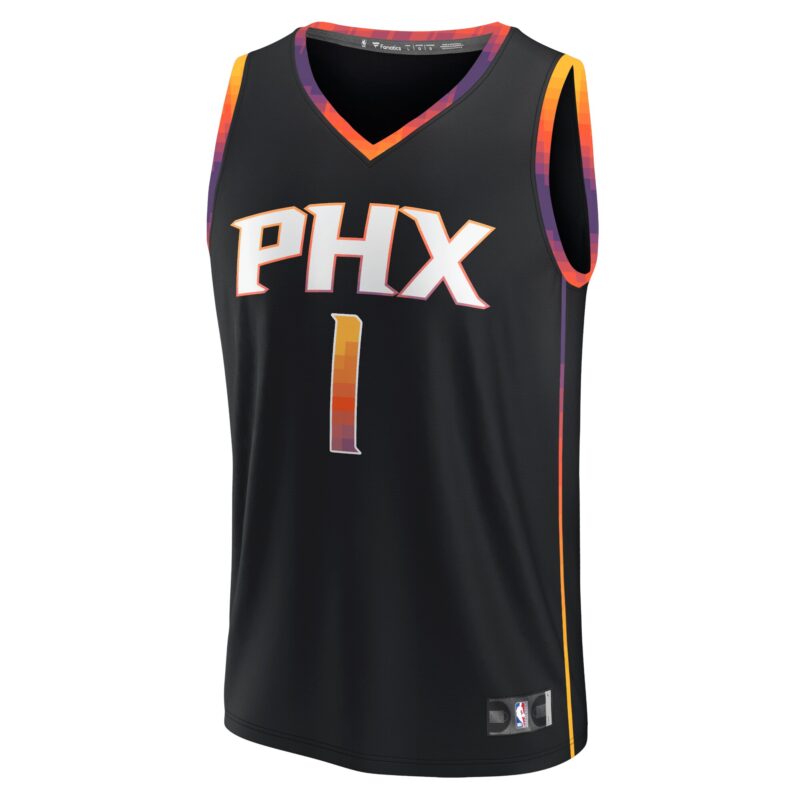 Devin Booker Phoenix Suns Fast Break Player Jersey - Statement Edition - Black - Image 2