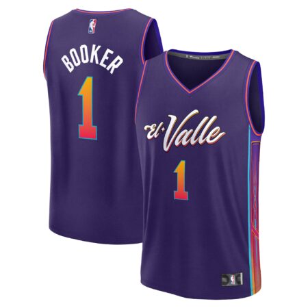 Devin Booker Phoenix Suns Fast Break Jersey - Purple - City Edition