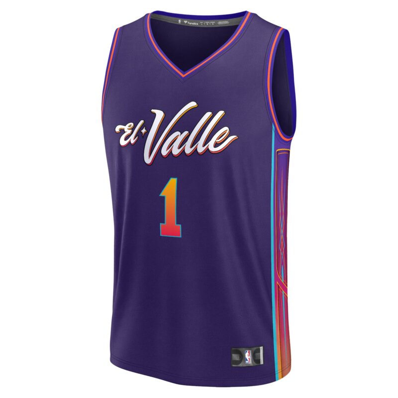 Devin Booker Phoenix Suns Fast Break Jersey - Purple - City Edition - Image 2