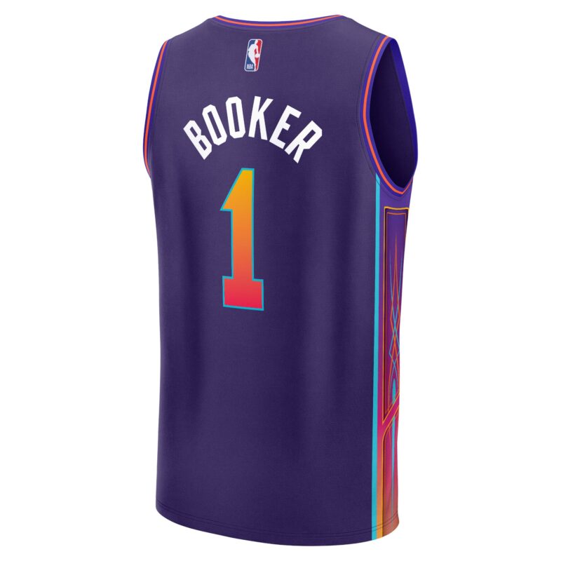 Devin Booker Phoenix Suns Fast Break Jersey - Purple - City Edition - Image 3