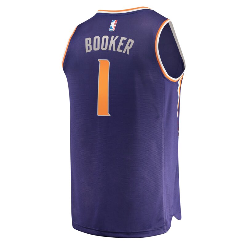 Devin Booker Phoenix Suns Fast Break Jersey Purple - Icon Edition - Image 3