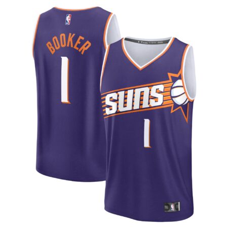 Devin Booker Phoenix Suns Fast Break Jersey - Icon Edition - Purple