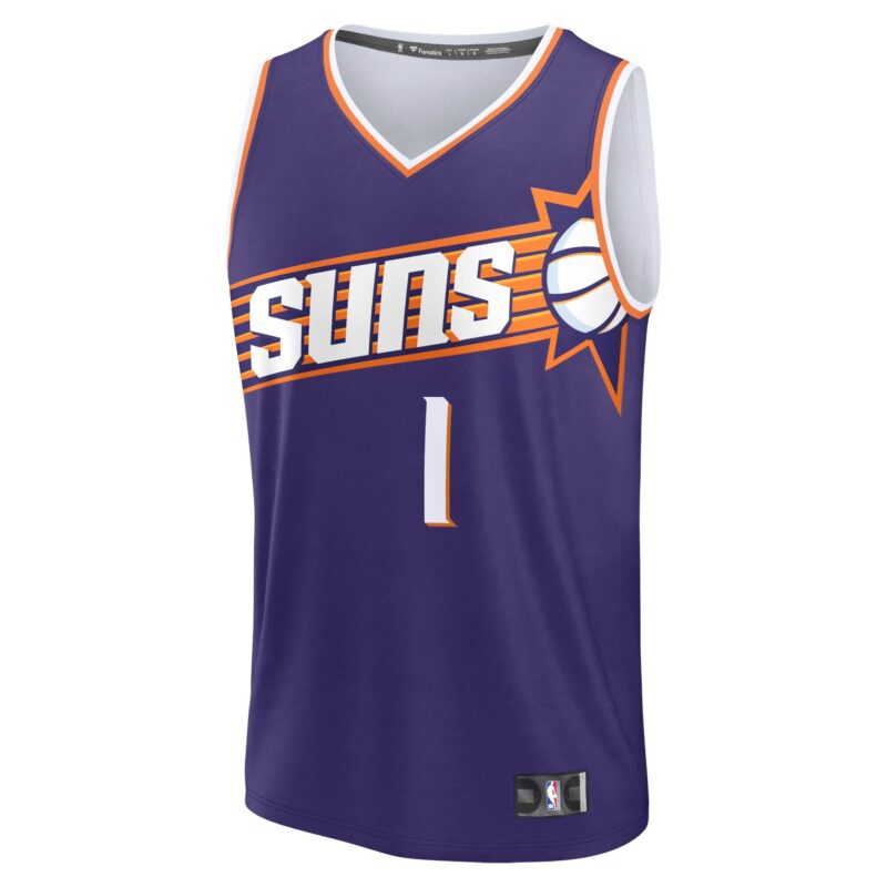 Devin Booker Phoenix Suns Fast Break Jersey - Icon Edition - Purple - Image 2
