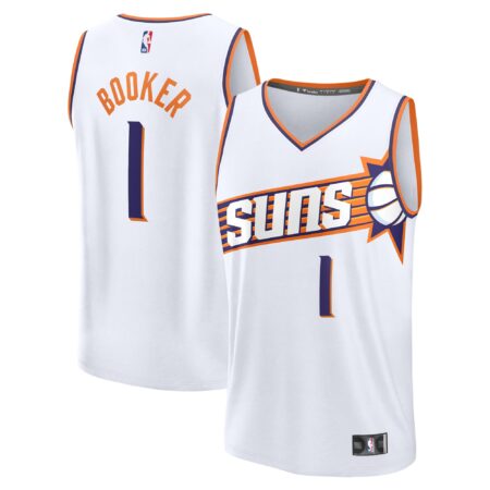 Devin Booker Phoenix Suns Fast Break Player Jersey - Association Edition - White