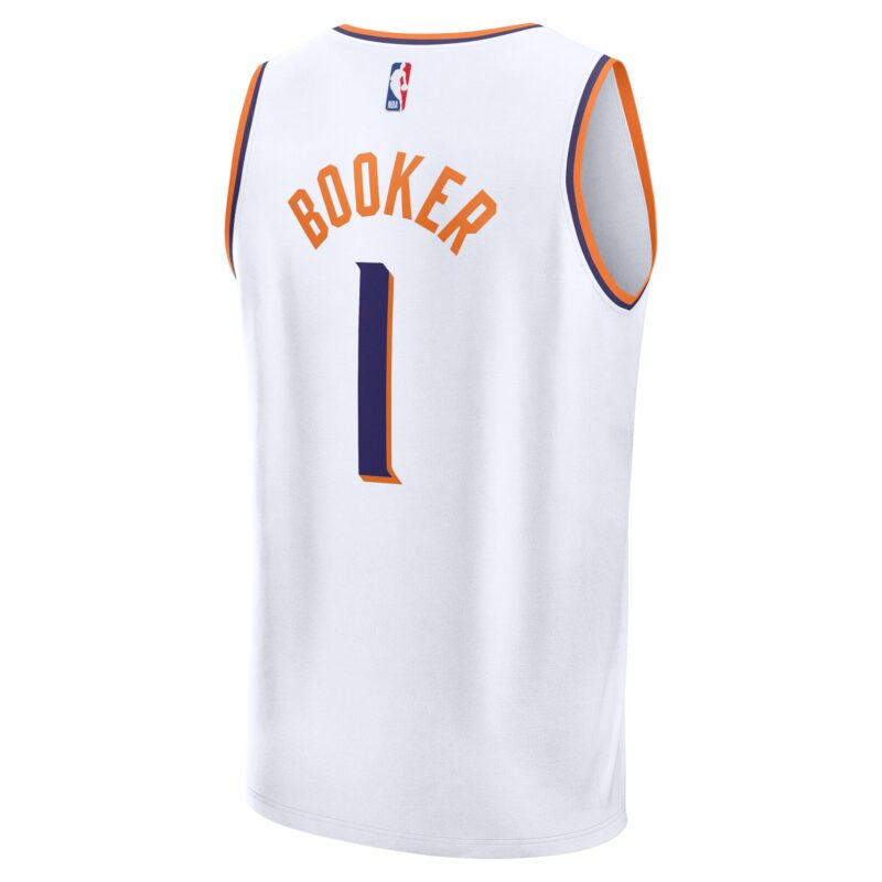 Devin Booker Phoenix Suns Fast Break Player Jersey - Association Edition - White - Image 3
